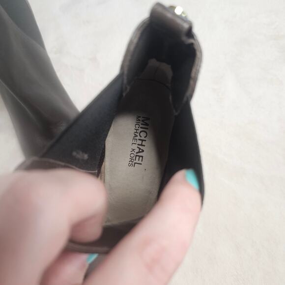 MICHAEL Michael Kors Women's Asbury Ankle Bootie Stiletto Size 8.5 Brown - Picture 6 of 12